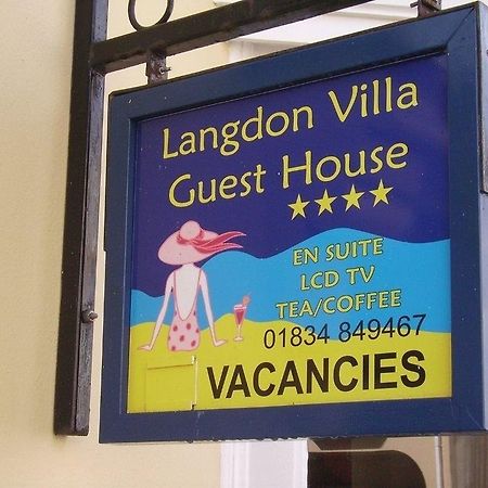 Langdon Villa Guest House Tenby Exterior foto